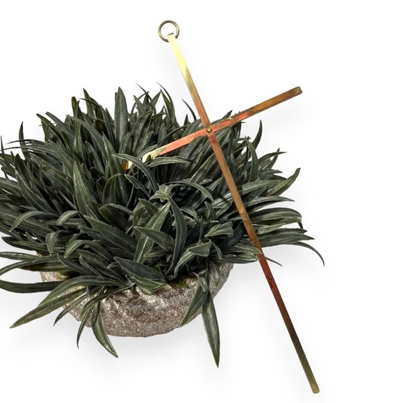 Solid Brass Gold Plated 10” Wall Cross Religious Christianity READ - Picture 1 of 8